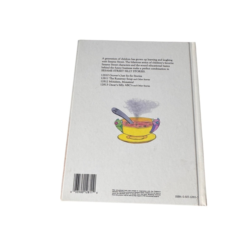 Sesame Street The Runaway Soup and Other Stories Golden Book 1987 Muppets Grover - Picture 2 of 4